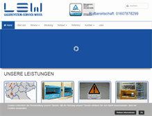 Tablet Screenshot of lsw-lagertechnik.de